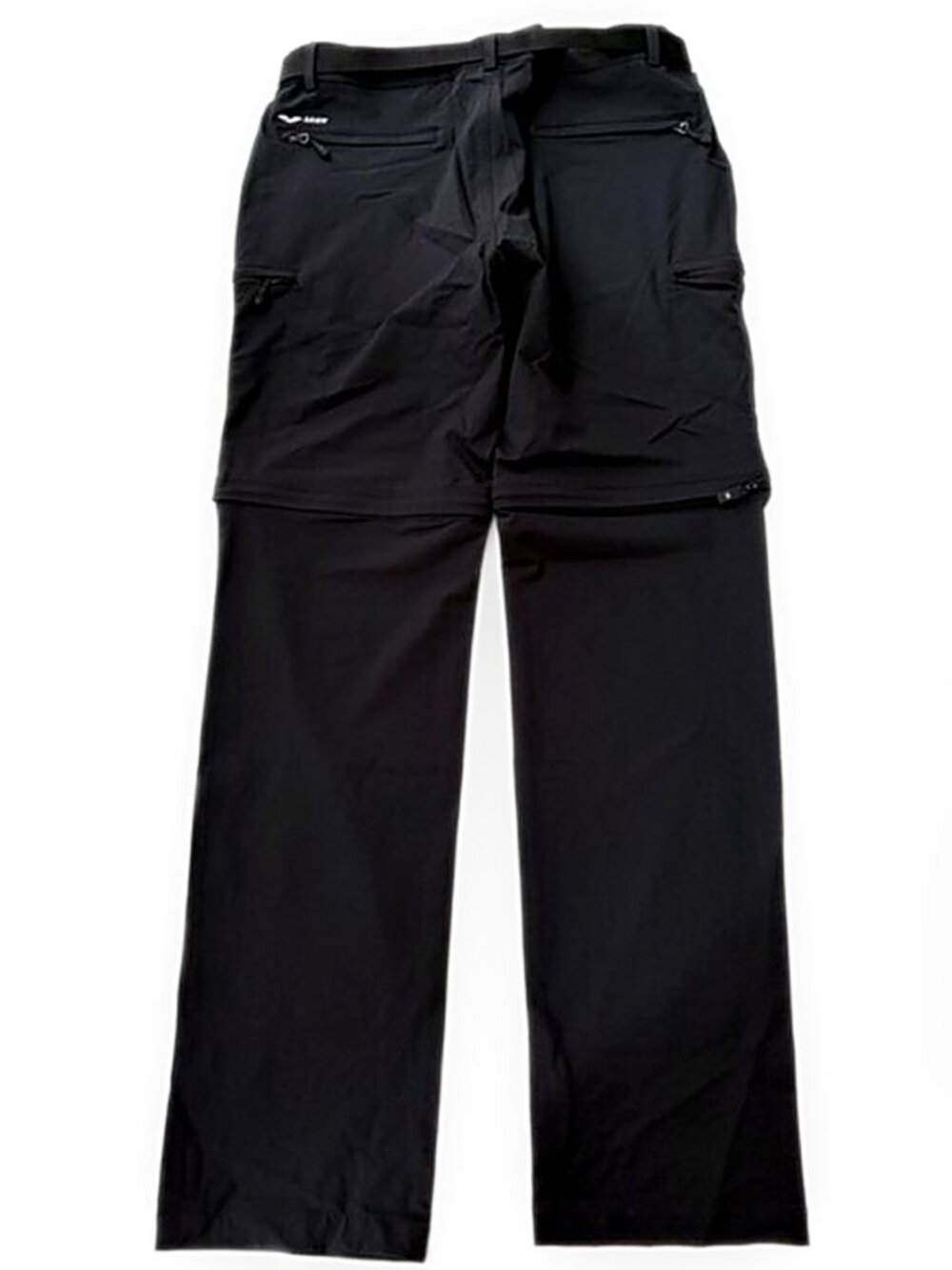 MIER Men's Hiking Convertible Zip Off Pants Outdoor Black New size Large